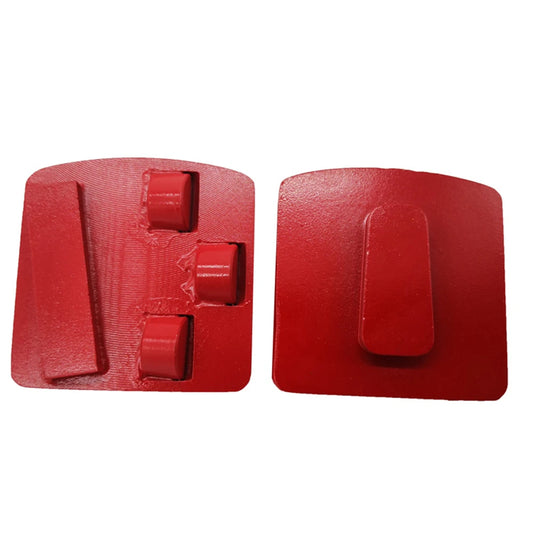 Husqvarna Diamond Grinding Shoes Husqvarna Diamond Floor Preparation Tools Three Half PCD Grinding Pads For Epoxy Removal Concrete Coatings Glue 9PCS