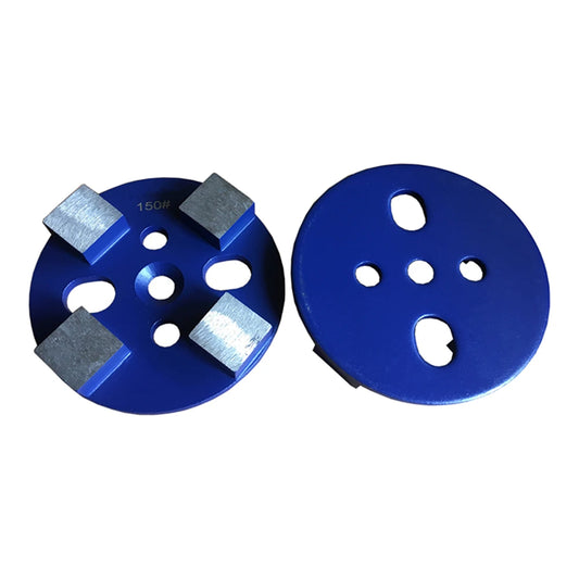 12PCS Diamond Cup Wheel with Four Square Segments for Metal Grinding and Concrete Polishing on Terrazzo Floors  4 Inch Metal Ab