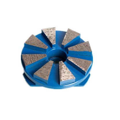 Triangle EZ Change Quick Lock Floor Grinding Pads 4 Inch Diamond Stone Disc Metal Polishing Puck For Concrete 9PCS