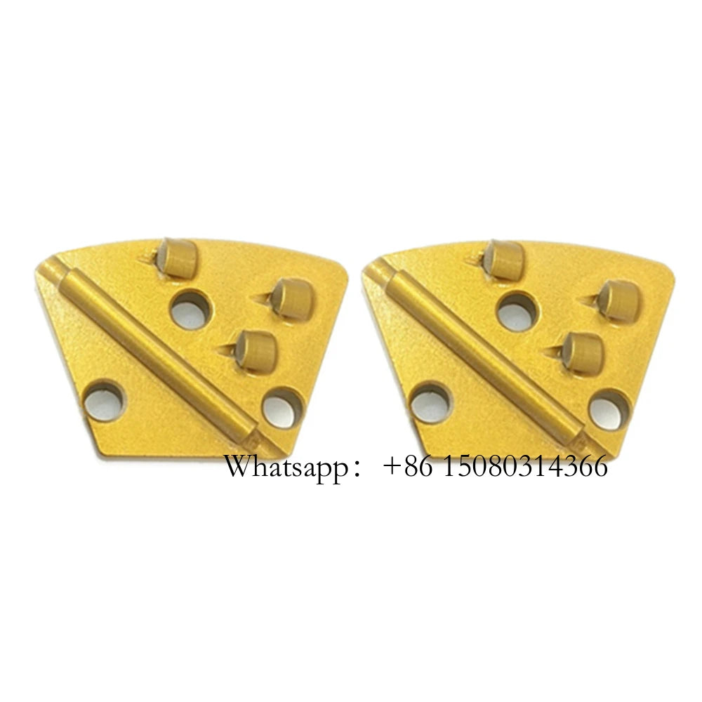 Concrete Wooden Floor Grinding Tools Cemented Carbide TCT Blades Quarter PCD Pads Counterclockwise Rotation 12PCS