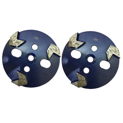 12PCS GD09 Hard Bond Arrow Segmented Diamond Grinding Disc - Coarse Grits Floor Wheel for Efficient Concrete and Terrazzo Renova