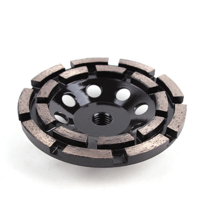 Efficiently Grind Concrete Floors with 100/115mm Double Row Diamond Cup Wheel - 5/7 Inch Disc for Angle Grinder  9PCS