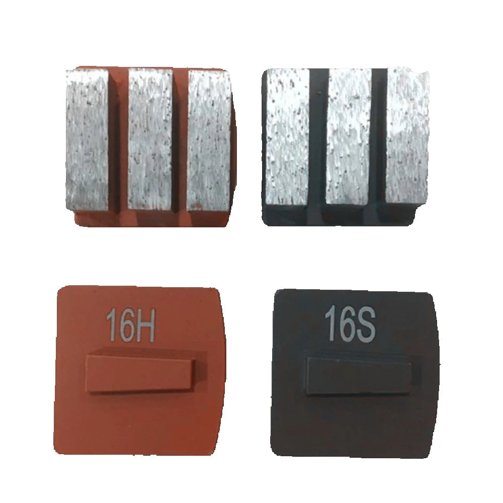 Husqvarna/Scanmaskin Diamond Grinding Shoes Concrete Grinding Plates - Medium Bond Hard Metal Floor Polishing Pads With Three Segments (9PCS)