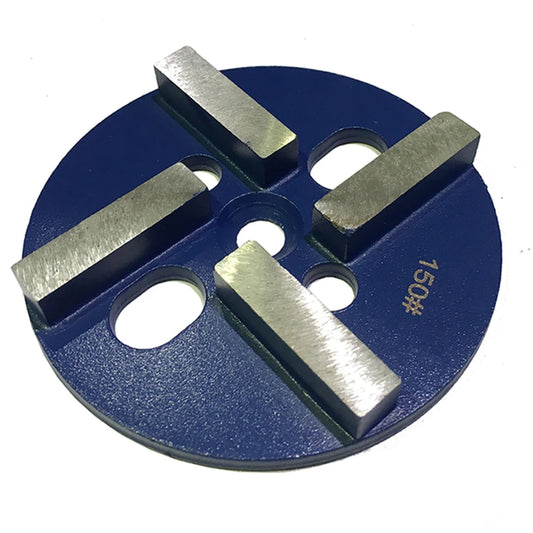 12PCS D100mm Universal 4 Inch Metal Bond Diamond Cup Wheel - Grinding Disc with 4 Segments, 10mm Thickness, Ideal for Floor Poli