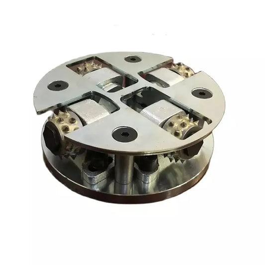 Bush Hammer 125MM New Item Single Layer 4 Rollers Rotary Plate Diamond Abrasive Tool For Grinding Concrete And Stone
