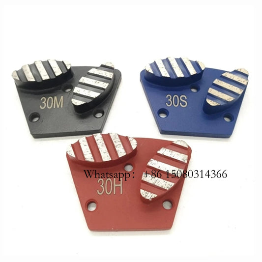 ASL Concrete Coating Removal ASL Sharp Grinding Pad Blastrac Diamond Floor Disc Two Oval Segments With Stripes 12PCS