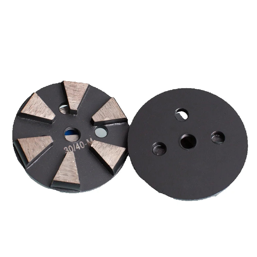 High Performance Diamond Cup Grinding Wheel for Concrete Polishing with Six Trapezoid Segments and D83mm Metal Floor Disc 9PCS