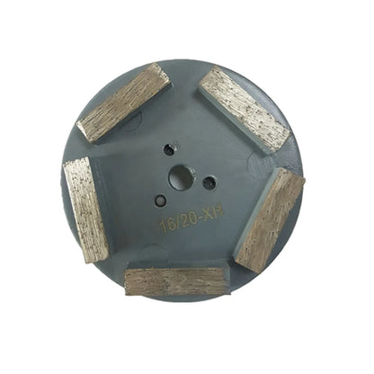 Klindex 4 Inch Diamond Grinding Disc with Five Rectangle Segments Polishing Pad for Concrete Granite and Stone 9PCS