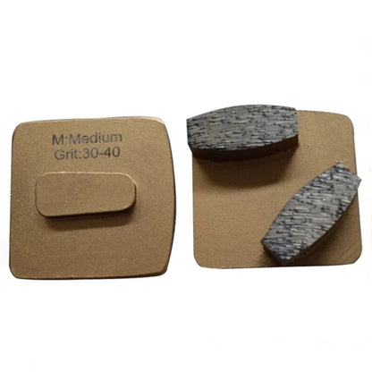 Husqvarna /Scanmaskin Diamond Grinding Shoes Double Segment Diamond Grinding Pads for  Redi Lock System Concrete Floor Tools  12PCS
