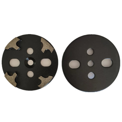 GB Universal Floor Metal Polishing Disc Magnetic Quick Change Concrete Grinding Plate with Four T Shape Segments 9PCS