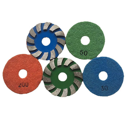 9PCS    Sintered Turbo Grinding Cup Wheel 4 Inch Hot Press Spiral Segmented Disc For Stone Concrete Floor