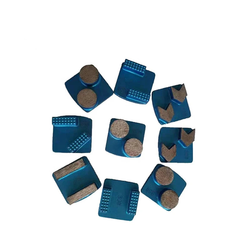 Husqvarna Diamond Grinding Shoes  of Redi Lock  Concrete Grinding Pad with Sharp Diamond Segments and Dots 9PCS