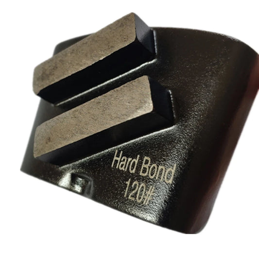 HTC   EZ Floor Shoes with Hard Bond Concrete Grinding Head and Two Bars, Suitable for Soft Multi Grits Grinders 12PCS