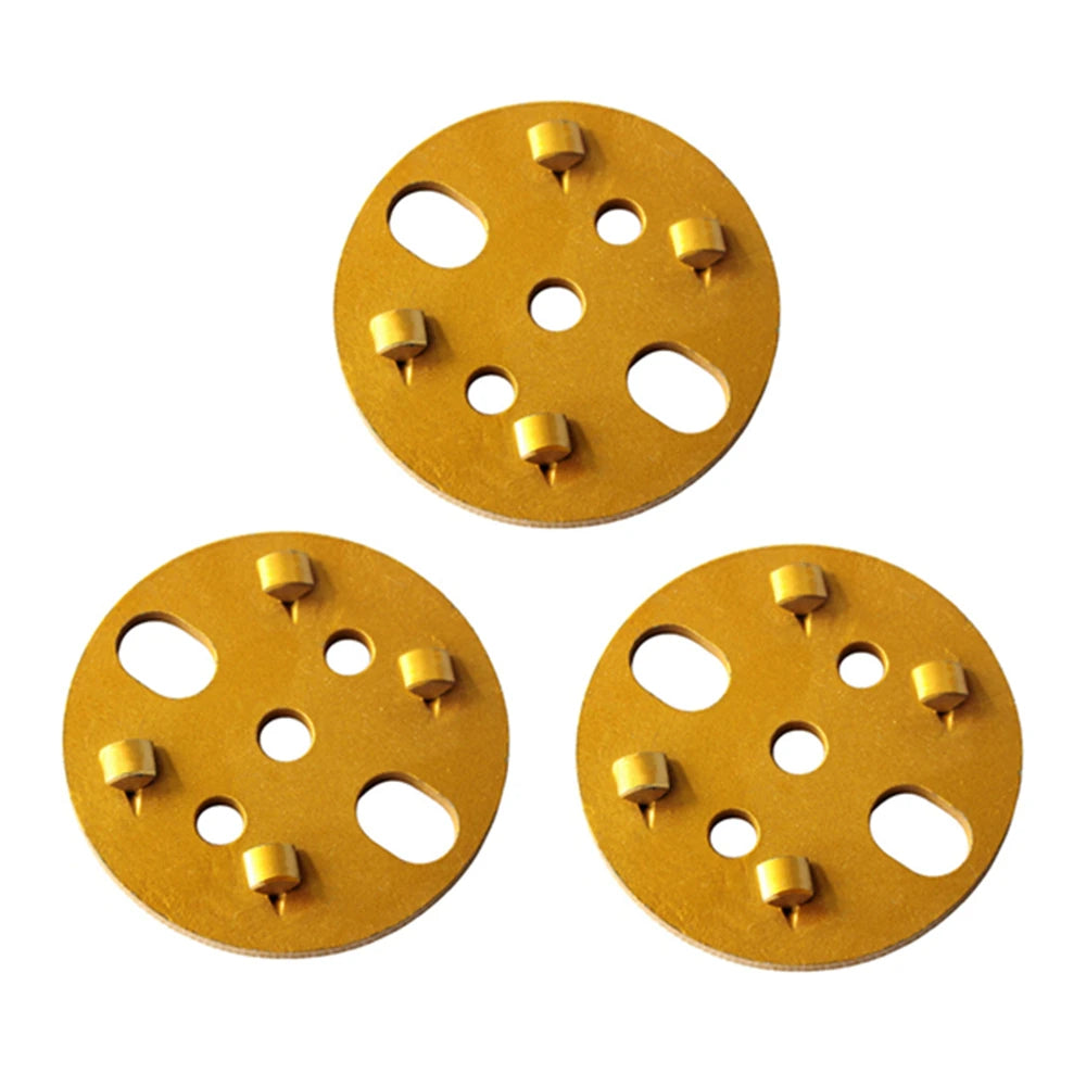 9 PCS Four Quarter PCD Metal Bond Diamond Grinding Disc - 4 Inch Concrete Floor Pad for Efficient Removal of Thick Epoxy Coating