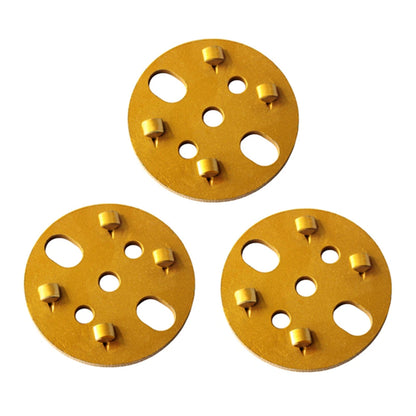 9 PCS Four Quarter PCD Metal Bond Diamond Grinding Disc - 4 Inch Concrete Floor Pad for Efficient Removal of Thick Epoxy Coating