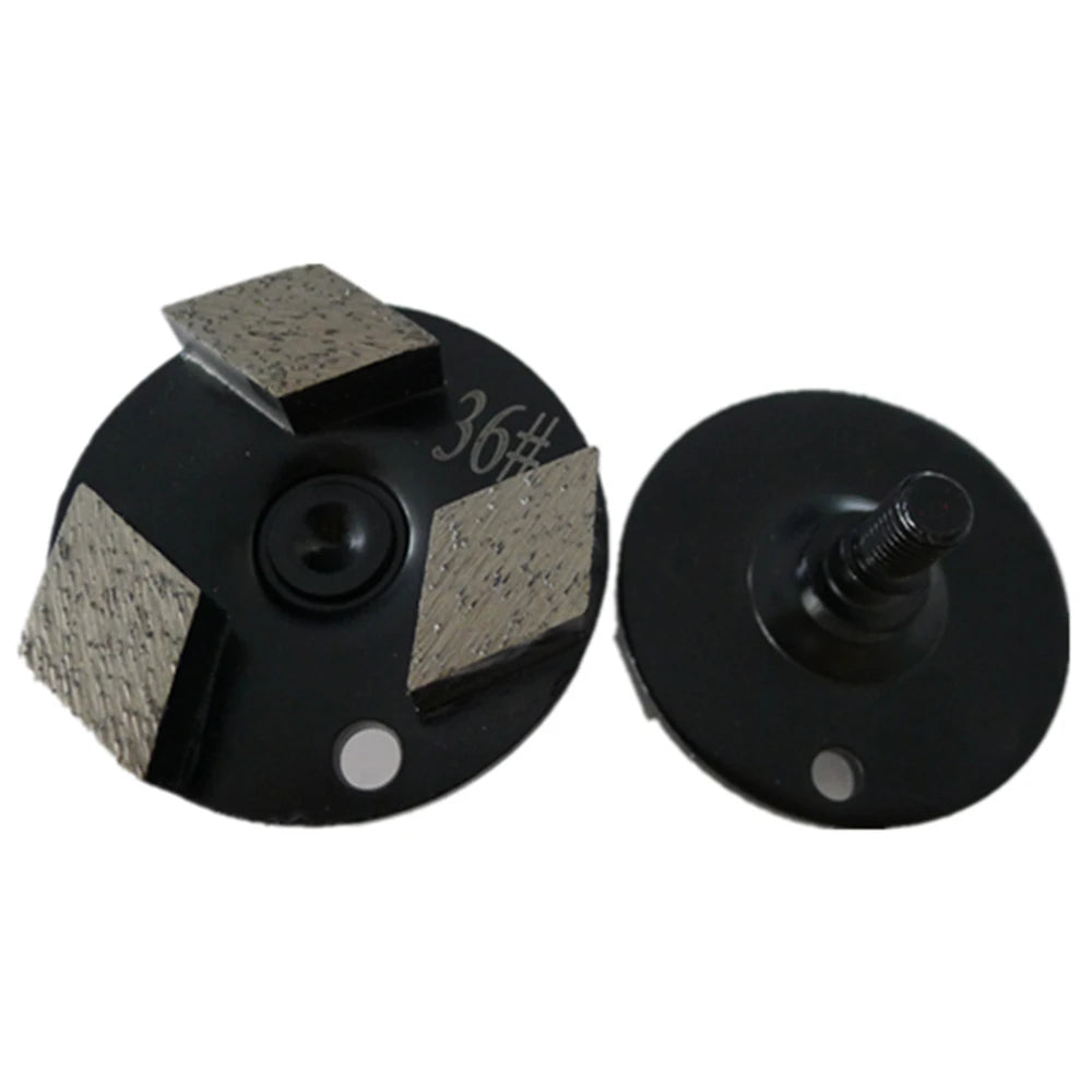 3 Inch Diamond Plus Concrete Grinding Disc with Three Rhombus Segments for Stone and Terrazzo Floors - Pack of 12