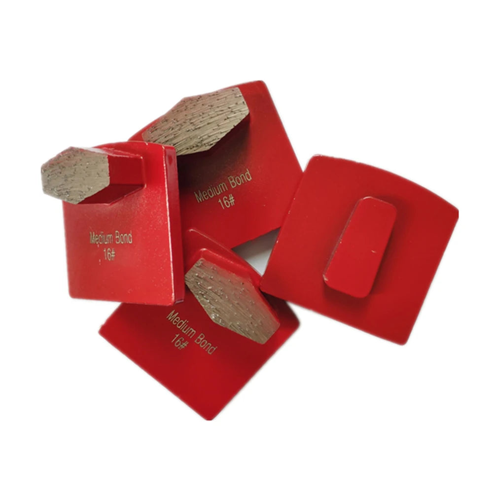 Husqvarna Redi Lock Diamond Grinding Pads Redi Lock Quick Change Concrete Grinding Shoes With One Hexagonal Segments 9PCS