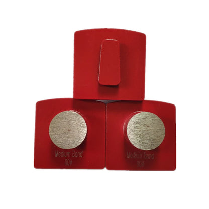 Husqvarna Redi Lock Diamond Grinding Pads Single Round Segment  Floor Grinding Block For Concrete Terrazzo 9PCS