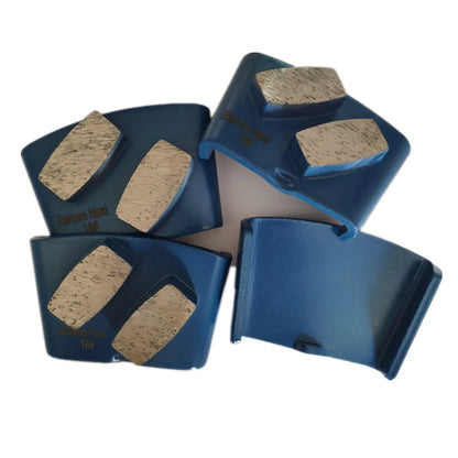Metal Bond Diamond Grinding Pads with Two Drum Segments for HTC  EZ Change Concrete Floor Grinder Tools 9PCS