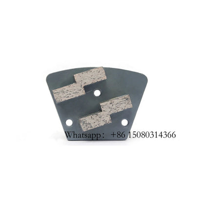 ASL Diamatic Blastrac Grinding Segment M6 Thread Holes ASL Trapezoid Double Bar Diamond Disc For CPS Grinder 12PCS