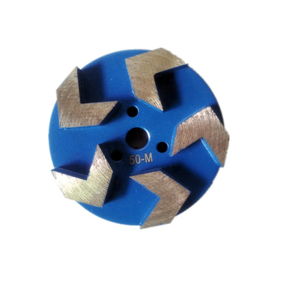 3 Inch D83mm Back Sticking Diamond Grinding Pads with Five Sharp Arrow Segments for Concrete Floor Polishing 9PCS