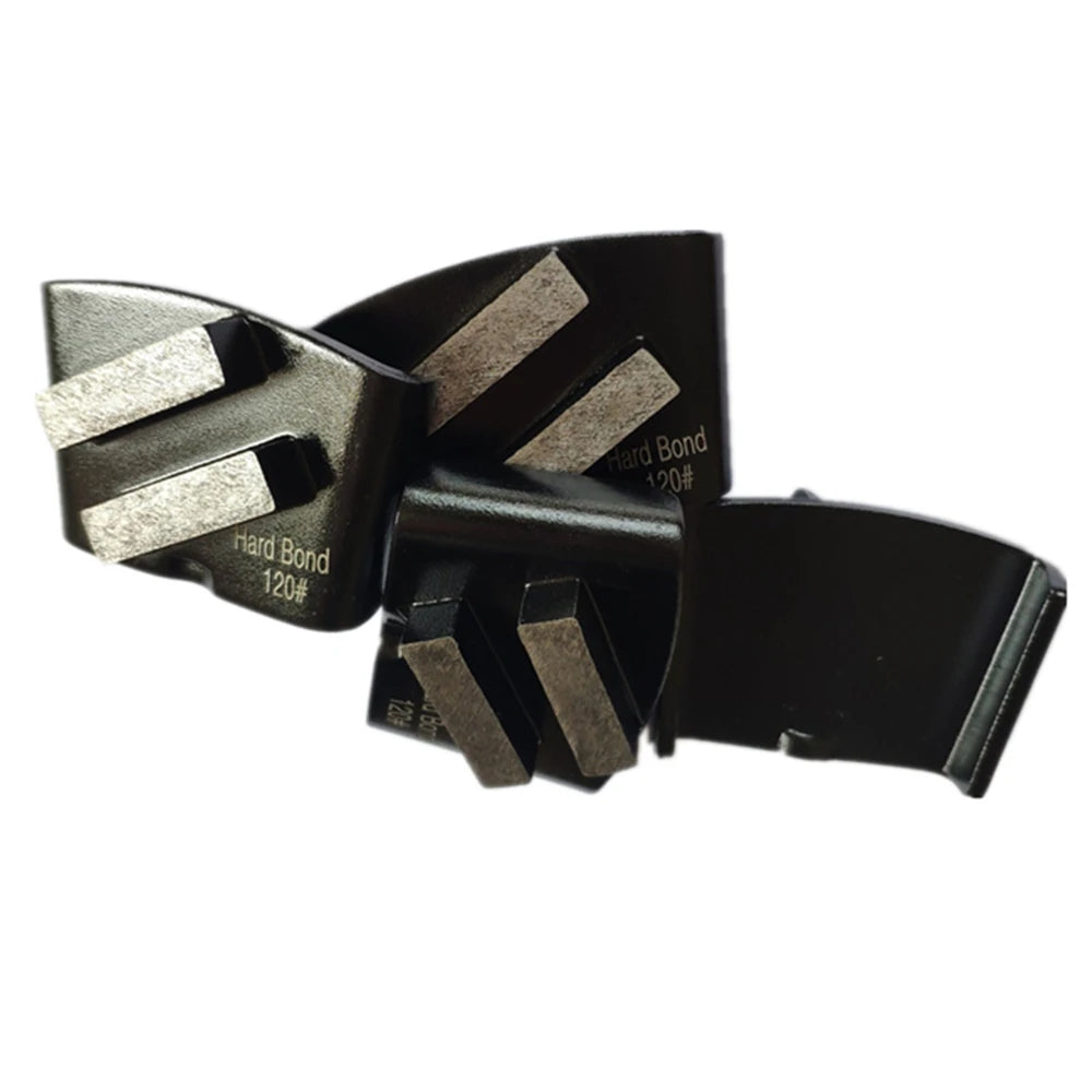 HTC   EZ Floor Shoes with Hard Bond Concrete Grinding Head and Two Bars, Suitable for Soft Multi Grits Grinders 12PCS