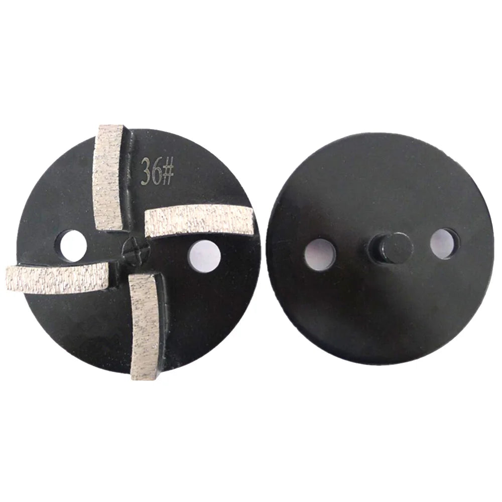 4 Inch Diamond Polishing Pads with Single Pin  Four Segment Bars12PCS Grit 36 for Concrete Grinding Wheels and Metal Floor Discs