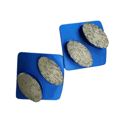 Husqvarna Diamond Grinding Shoes Oval Shape Segments Grinding Plates  Diamond Floor Disc With Two Ellipse Bars For Terrazzo Stone 12PCS