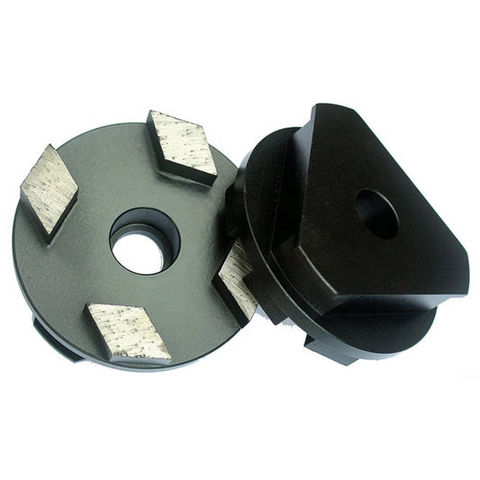 9 PCS Diamond Metal Abrasive Tool 4 Inch Quick Lock Stone Grinding Disc Triangle EZ Change Wheel For Concrete Floor