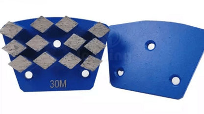 Trapezoid Concrete Grinding Tools wolf claw Segments with M6 Screws Diamond Abrasive Grinding Disc SASE Floor Grinder 9pcs