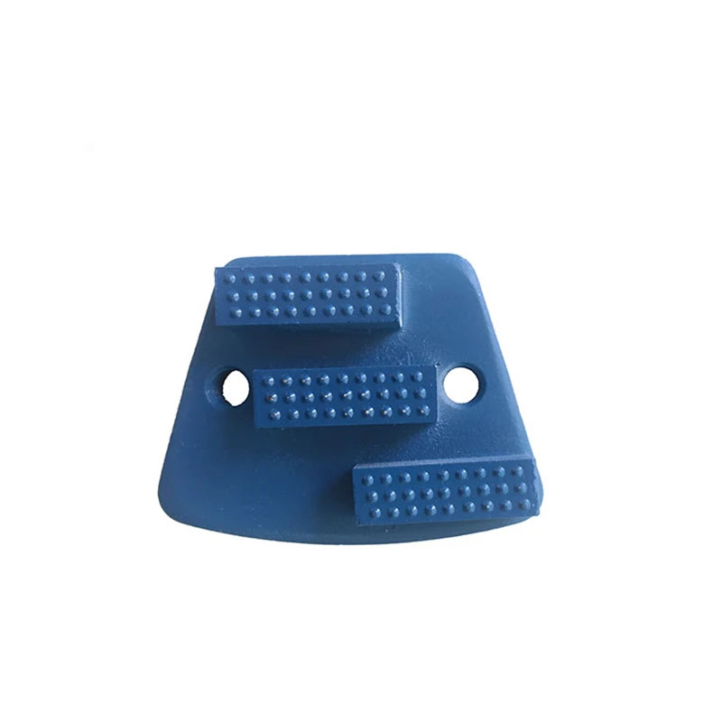 Blastrac Metal Diamond Grinding Block with Three Rectangle Dots Rough Diamond Segments for ASL Floor Grinder - 12PCS.