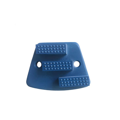 Blastrac Metal Diamond Grinding Block with Three Rectangle Dots Rough Diamond Segments for ASL Floor Grinder - 12PCS.