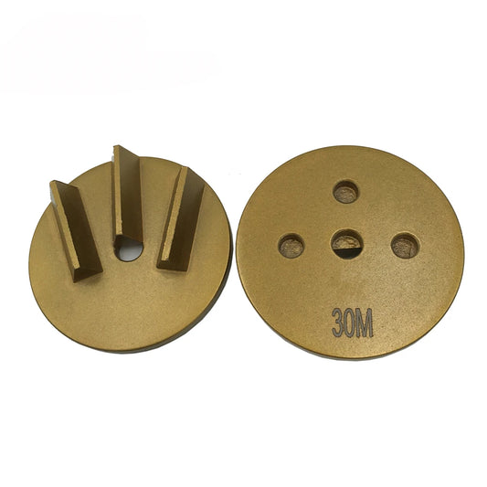 Perfect Floor Polishing with Three Triangle Segmented Diamond Floor Pads  4 Inch Metal Bond Concrete Flooring Edge Grinding 9PC