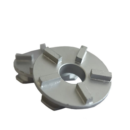 Prepmaster Diamond Floor Tools 4 Inch Grinding Disc with Five Segments - 9PCS Triangle Quick Change Concrete Disc