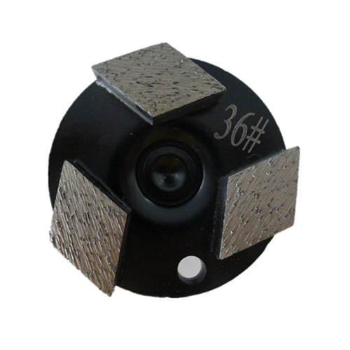 3 Inch Diamond Plus Concrete Grinding Disc with Three Rhombus Segments for Stone and Terrazzo Floors - Pack of 12