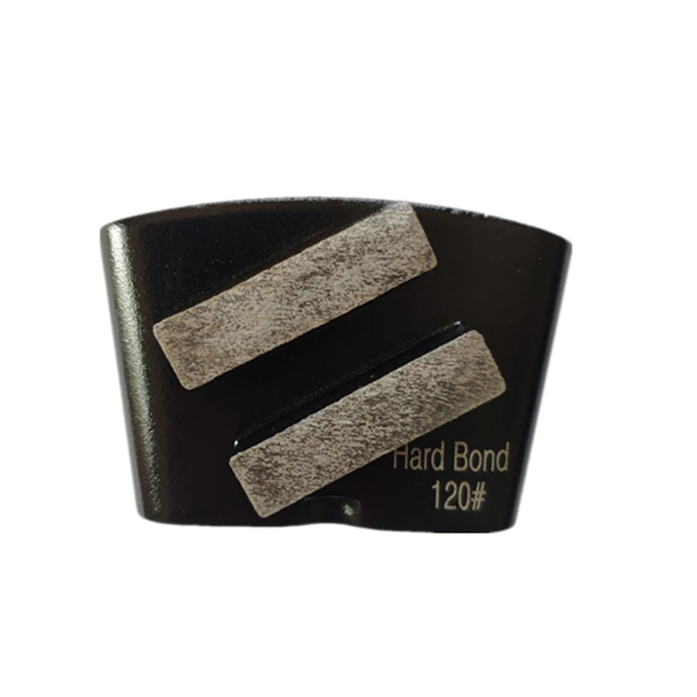 HTC   EZ Floor Shoes with Hard Bond Concrete Grinding Head and Two Bars, Suitable for Soft Multi Grits Grinders 12PCS