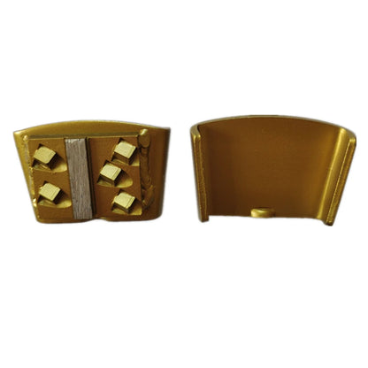 Gold Five Quarter PCD HTC EZ Change Diamond Scraper for Epoxy Removal Coating Removal Grinder Metal Bond Diamond Pads 12 PCS