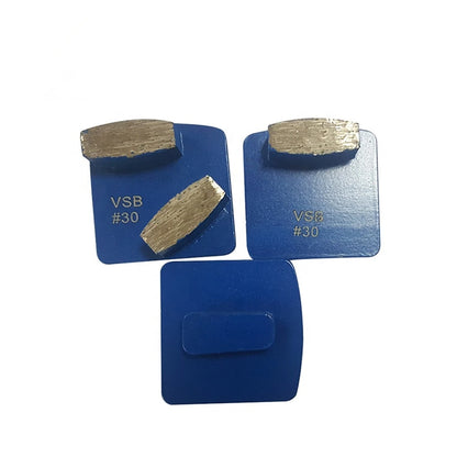 Husqvarna Scanmakin Metal Concrete Grinding Block Single Bar Diamond Floor Pad Husqvarna Redilock Head With Two Teeth 12PCS