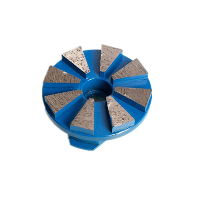 Triangle EZ Change Quick Lock Floor Grinding Pads 4 Inch Diamond Stone Disc Metal Polishing Puck For Concrete 9PCS