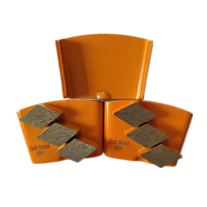 HTC EZ Change Diamond Grinding Pads High-Quality Soft Bond Diamond Grinding Wheel HTC EZ Type for Floor Grinder - 12PCS Grit 36 Pads