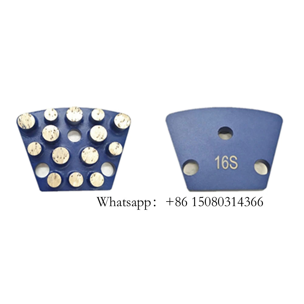 Fourteen Round Bars Blastrac Grinding Plates Diamond Metal Bond Disk For ASL Grinder Concrete Stone Floor 12PCS