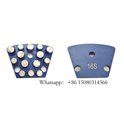 Fourteen Round Bars Blastrac Grinding Plates Diamond Metal Bond Disk For ASL Grinder Concrete Stone Floor 12PCS