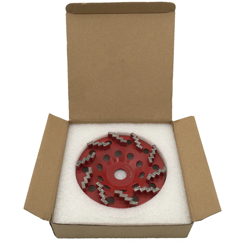 Sharp Zigzag Segments Diamond Grinding Disc 6 Inch 22.23mm Holes Floor Polishing Grinding  Suitable for Hand Angle Grinder  6PCS