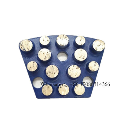Fourteen Round Bars Blastrac Grinding Plates Diamond Metal Bond Disk For ASL Grinder Concrete Stone Floor 12PCS