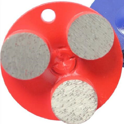 Metal Bond Diamond Plug for Concrete Grinding, 3 Inch Cup Wheel with One Screw Pin and Round Bars 12PCS