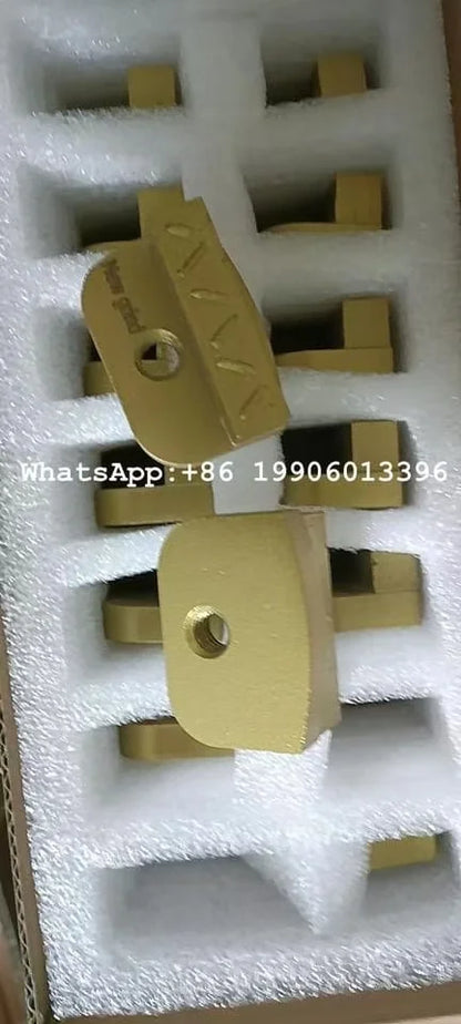 Rhino Split Crushed PCD Single Grinding Bar Rectangle Shape Segment One Screw Hole Rhino Diamond Floor Tools for Newgrind 9pcs