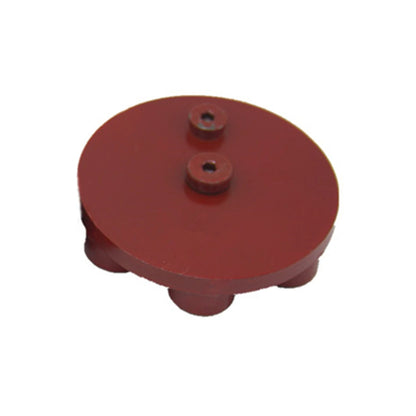 Red Color Medium Bond Concrete Grinding Disc 4 Inch Double Post Floor Polishing Cup Wheel With Six Metal Bars 9PCS