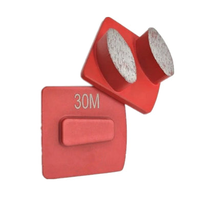 Husqvarna Diamond Grinding Shoes Factory Price Double Oval Grinding Segments Concrete Surface Blocks Floor Diamond Pads For  9PCS