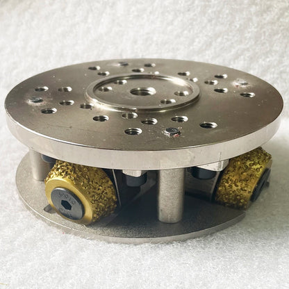 150mm Abrasive Tool Bush Hammer Alloy Litchi Roller Lychee Roller For Grinding And Polishing Stone Marble Granite Concrete Floor