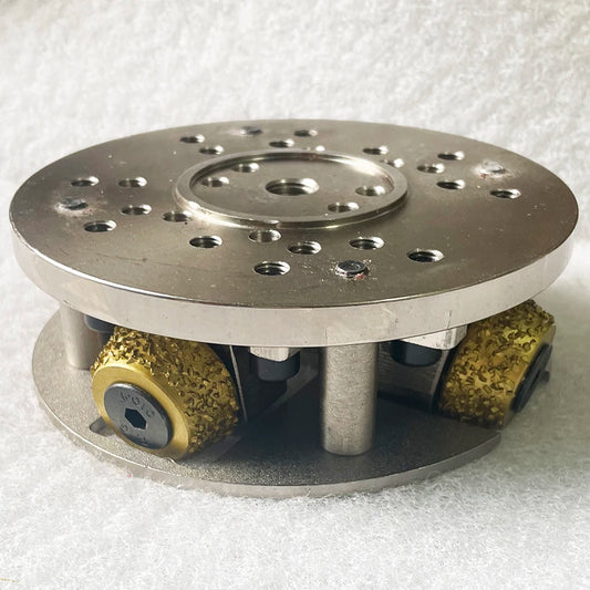 150mm Abrasive Tool Bush Hammer Alloy Litchi Roller Lychee Roller For Grinding And Polishing Stone Marble Granite Concrete Floor